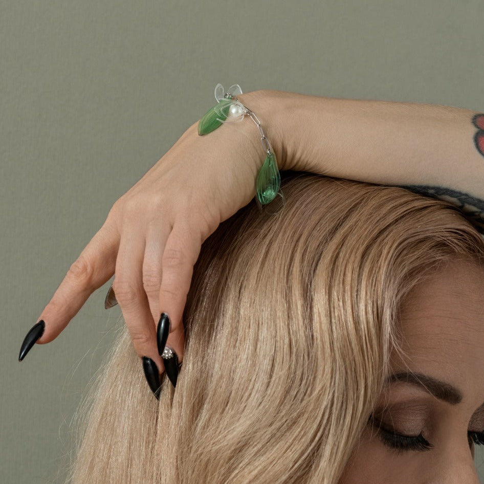 Lily of the Valley Bracelet Bracelets Upcycle with Jing