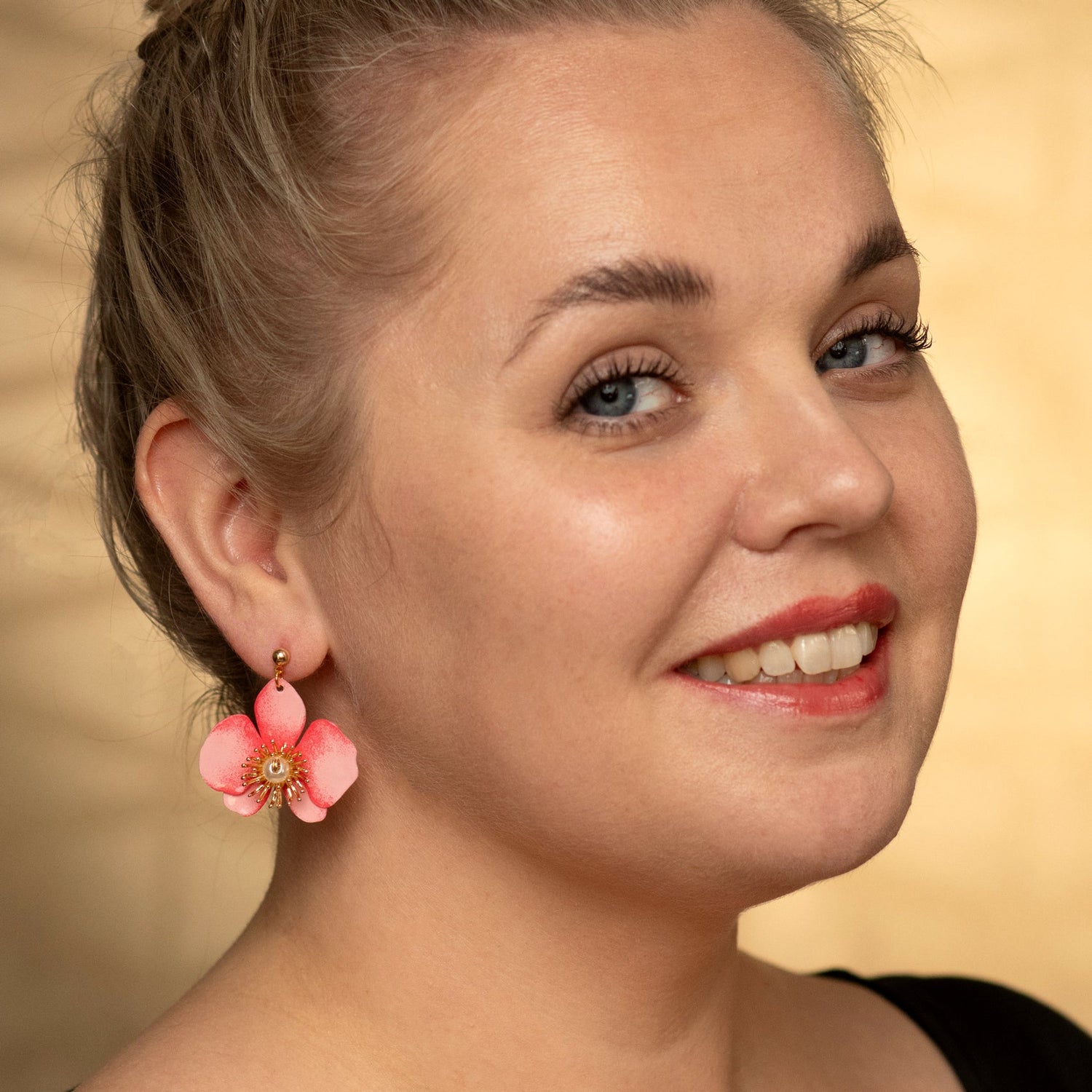 Butterfly Orchid Stud Earrings S - Pink