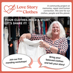 Love Story of Our Clothes Mending Workshop Dome Upcycling