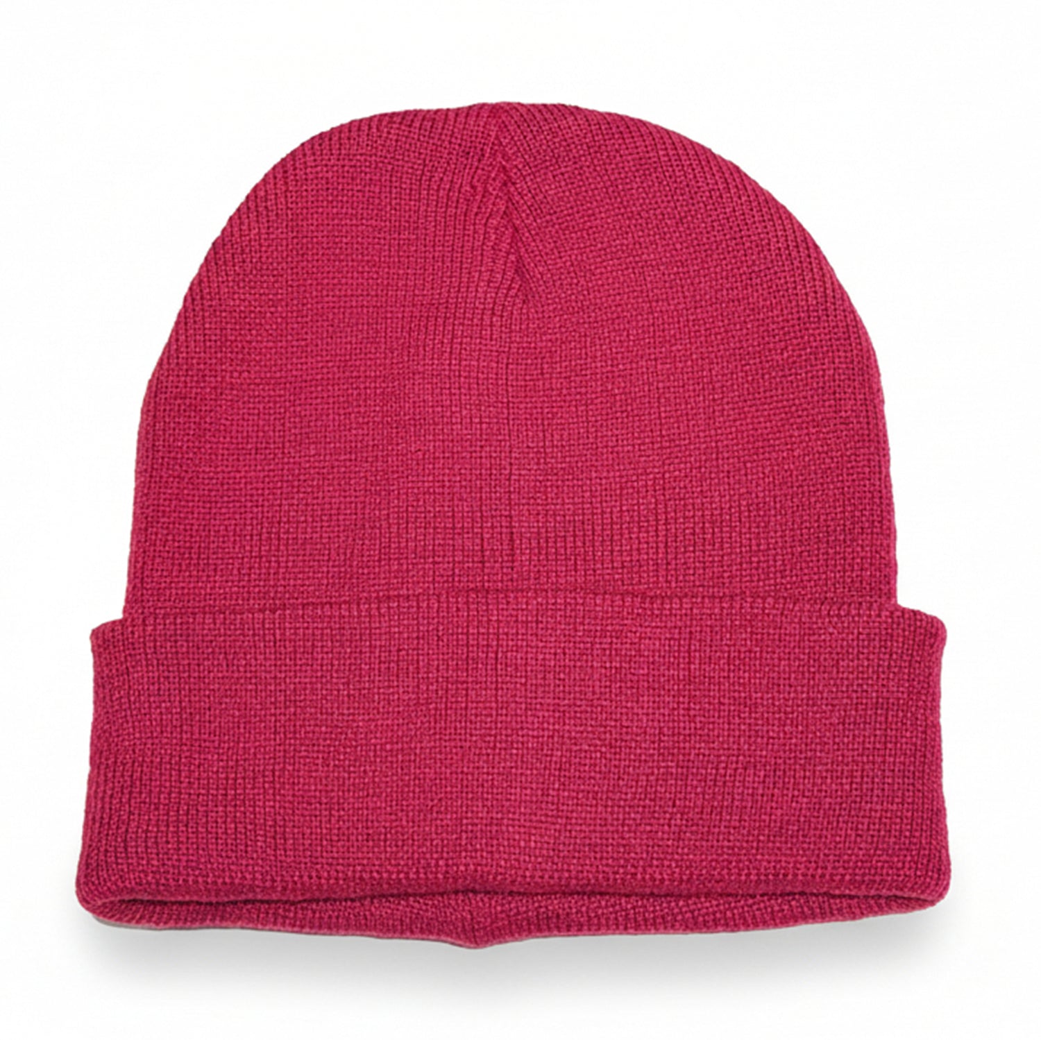 Unisex Beanie - Raspberry Red Knit