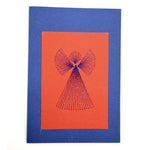 Art card with Angel Koidula Blue Red
