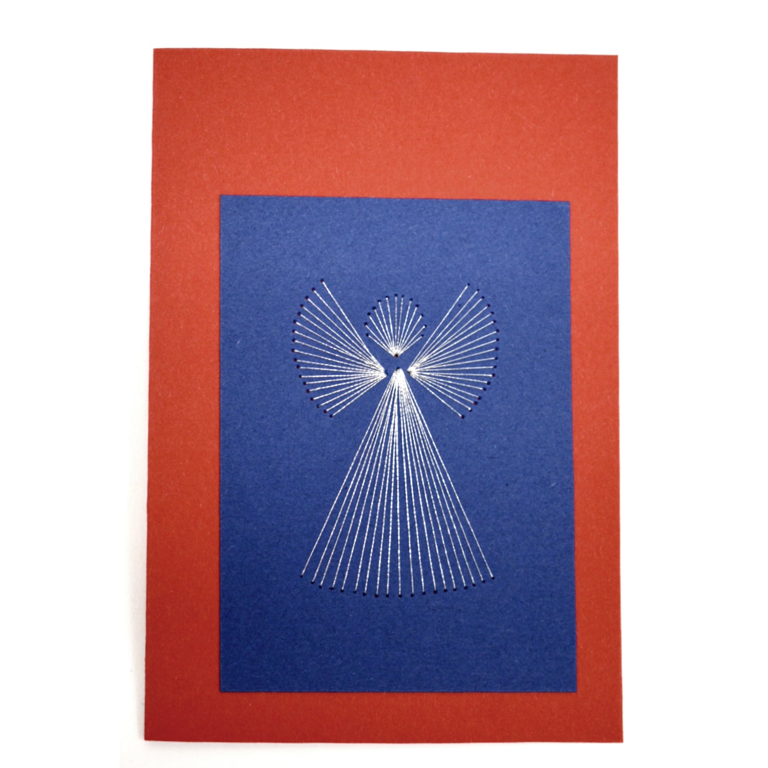 Art card with Angel Red Blue Koidula