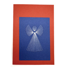 Load image into Gallery viewer, Art card with Angel Red Blue Koidula
