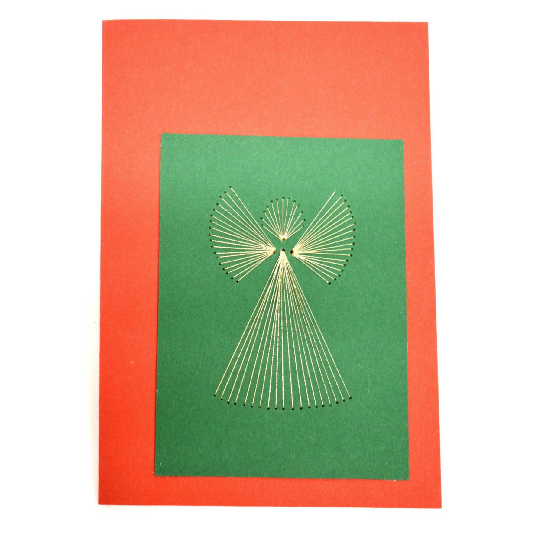 Art card with Angel Koidula Red Green