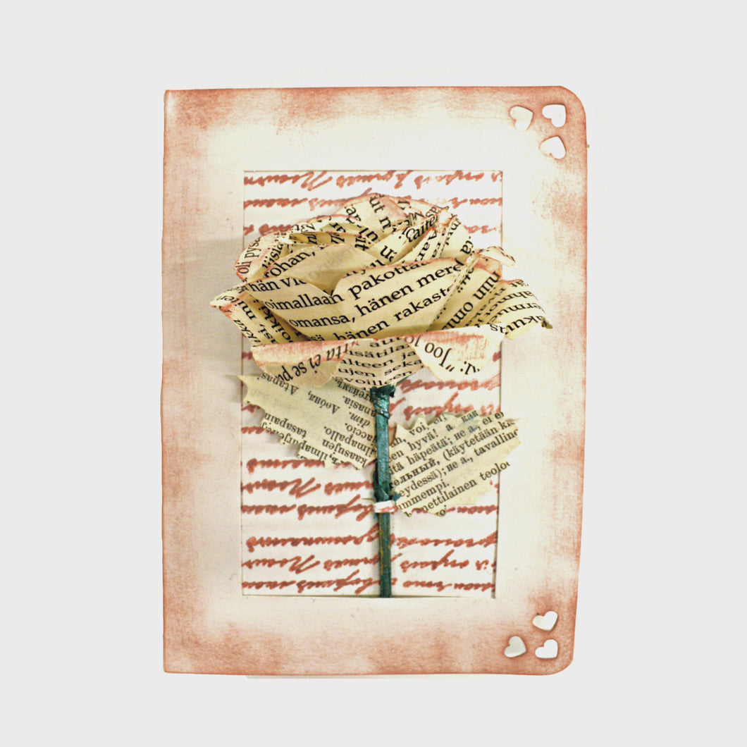 Art card with flower