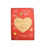 Art card with heart Red