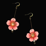 Cherry blossom sakura pearl earrings