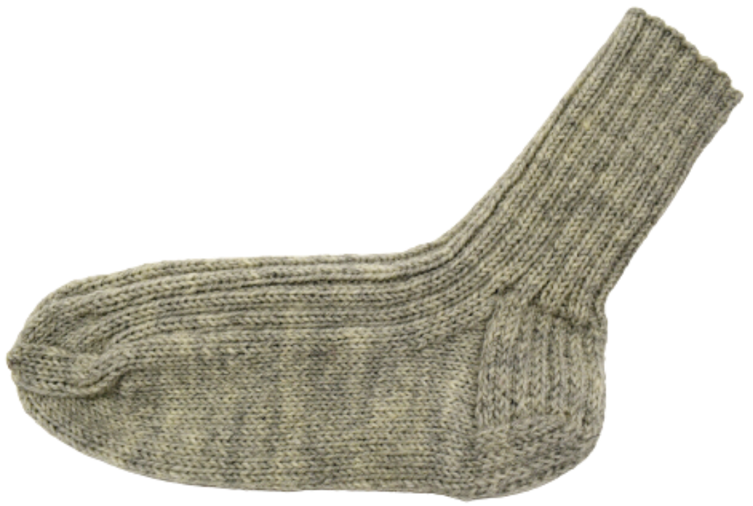 Wool Socks Single Color Light Gray Merja Tasanko