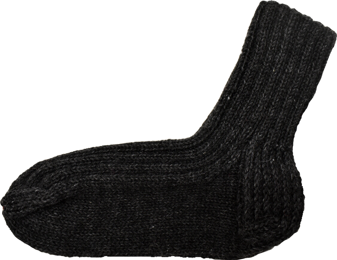 Wool Socks Dark Gray Merja Tasanko